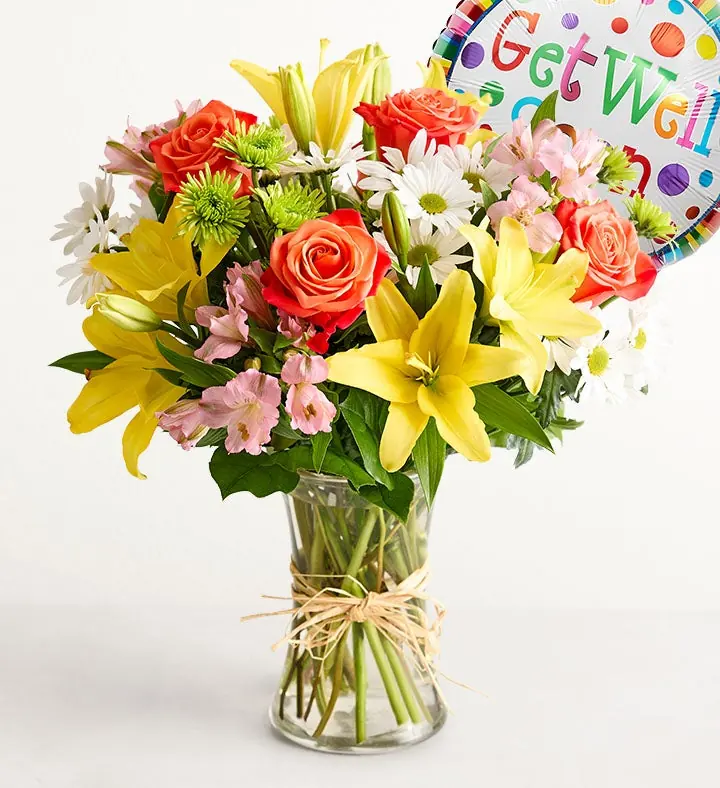 Fields of Europe Get Well flower arrangement from 1-800-Flowers