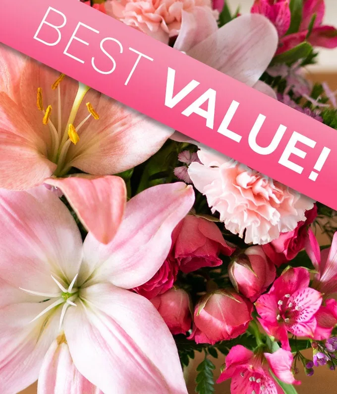 Representative Florist Designed New Baby Girl Bouquet from From You Flowers
