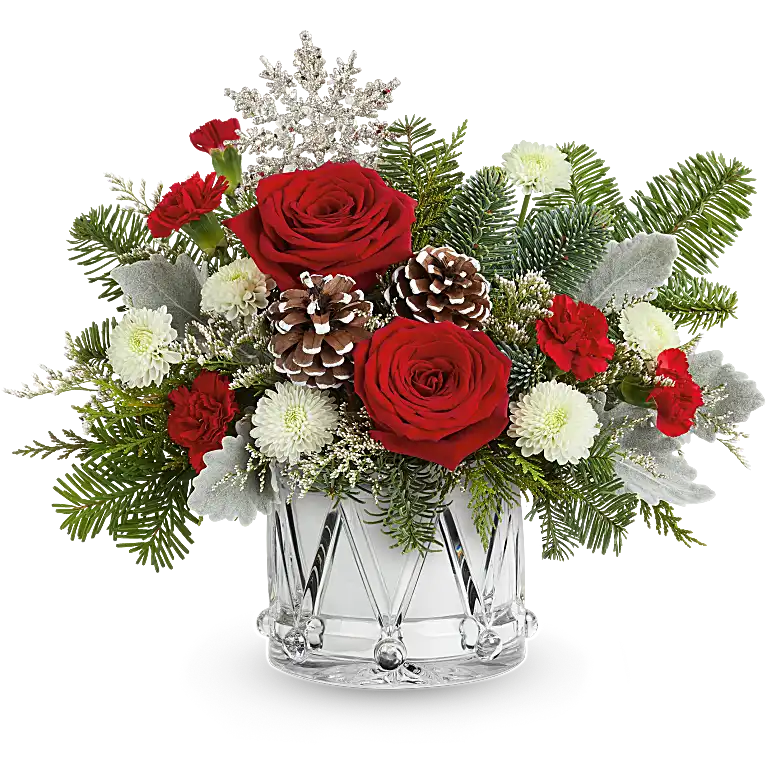 Representative Christmas flower arrangement from Teleflora