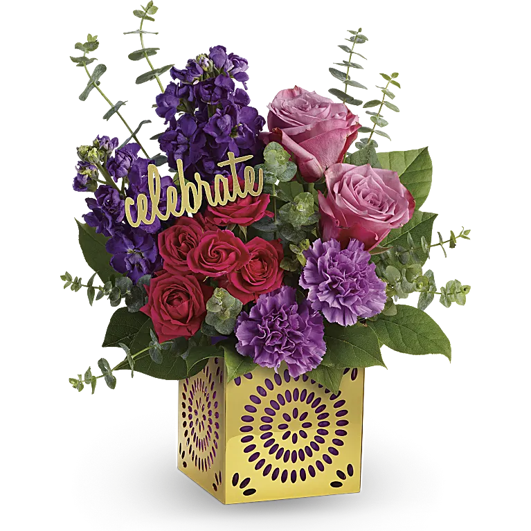 Representative bright graduation bouquet from Teleflora