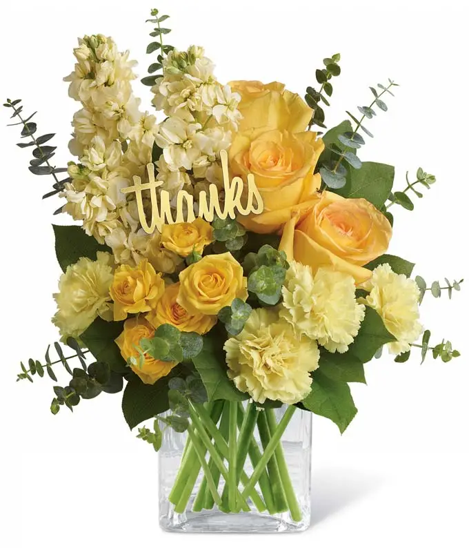 Representative yellow teacher appreciation bouquet from From You Flowers